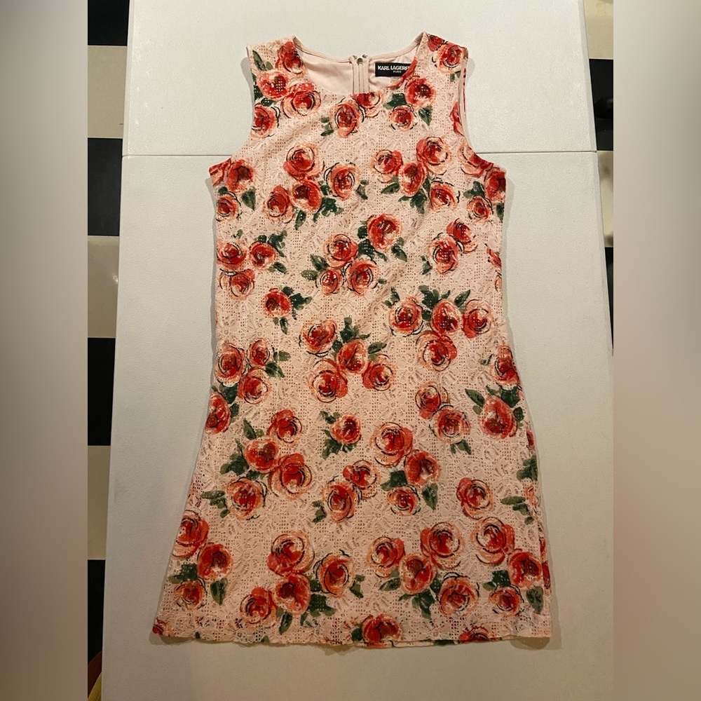 Karl Lagerfeld Pink Floral Dress